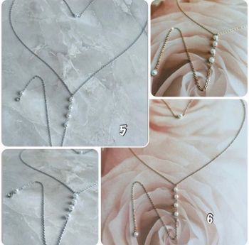 Collier de dos en perles ou strass