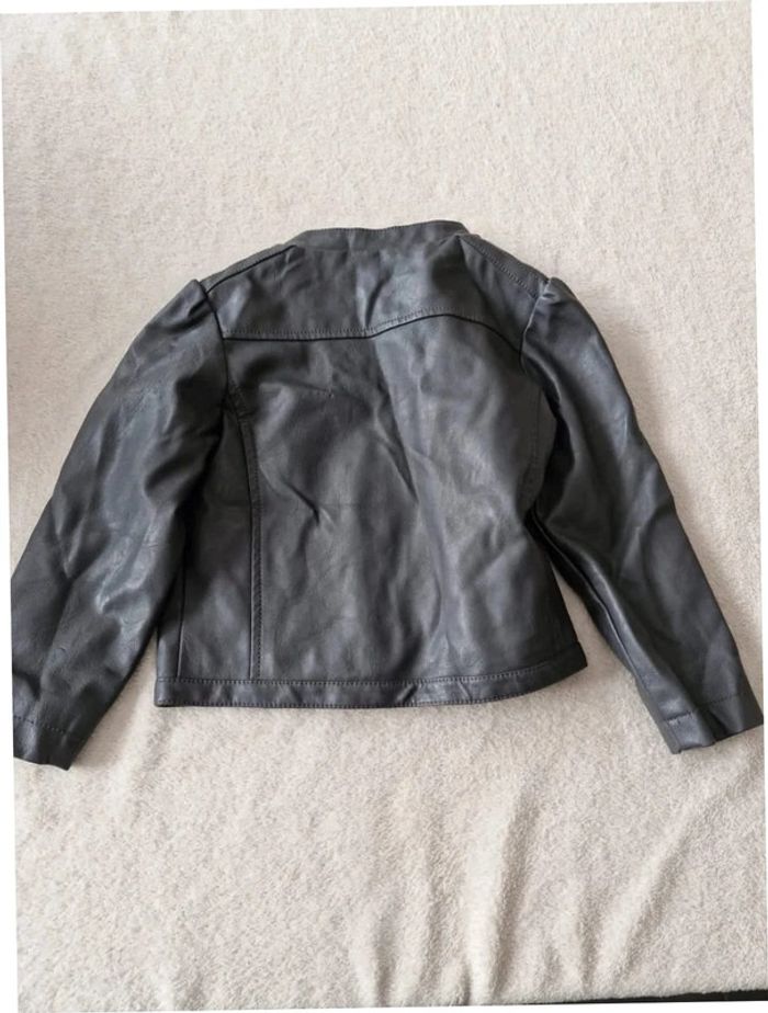 Veste imitation cuir gris - photo numéro 3