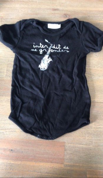 Body manches courtes interdit de me gronder