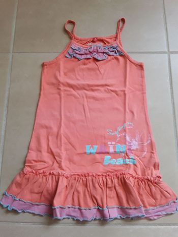 Robe été orange TISSAIA 5 ans TBE
