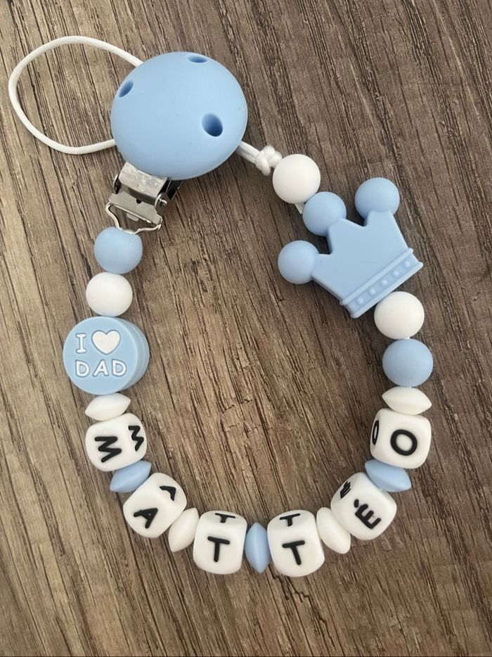 Attache tétine personnalisée Couronne - photo numéro 2