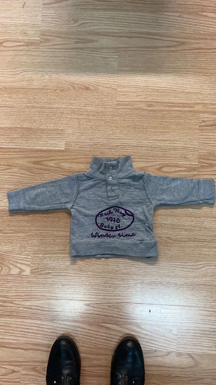 Pull sweat Zara beach boy 3/6mois - photo numéro 2