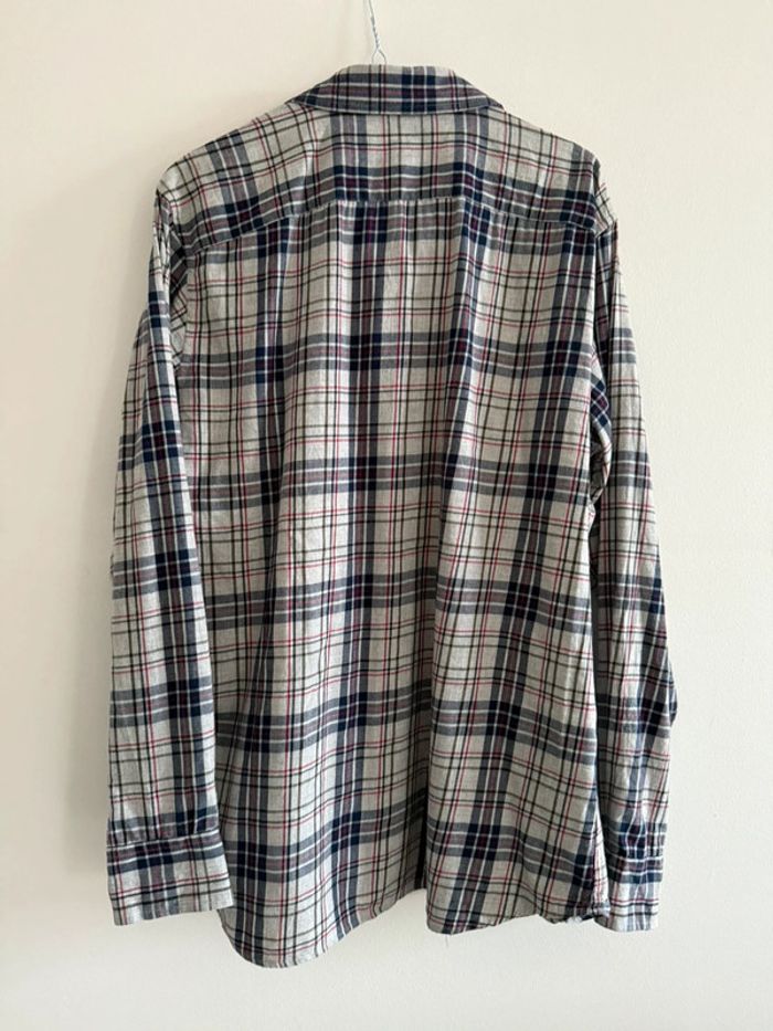 Chemise Banana Republic Vintage dressing Coton / flanelle Taille L couleur grise & beige - photo numéro 4