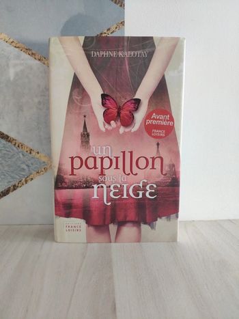 Livre grand format Un papillon sous la neige Kalotay