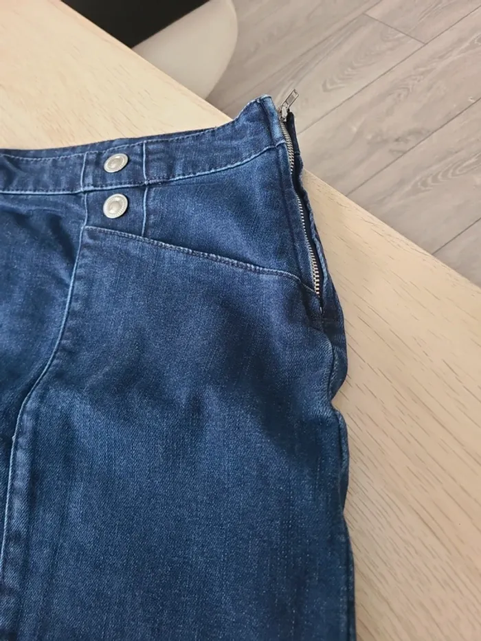 Jupe en jeans taille 46 marque Eldys - photo numéro 2