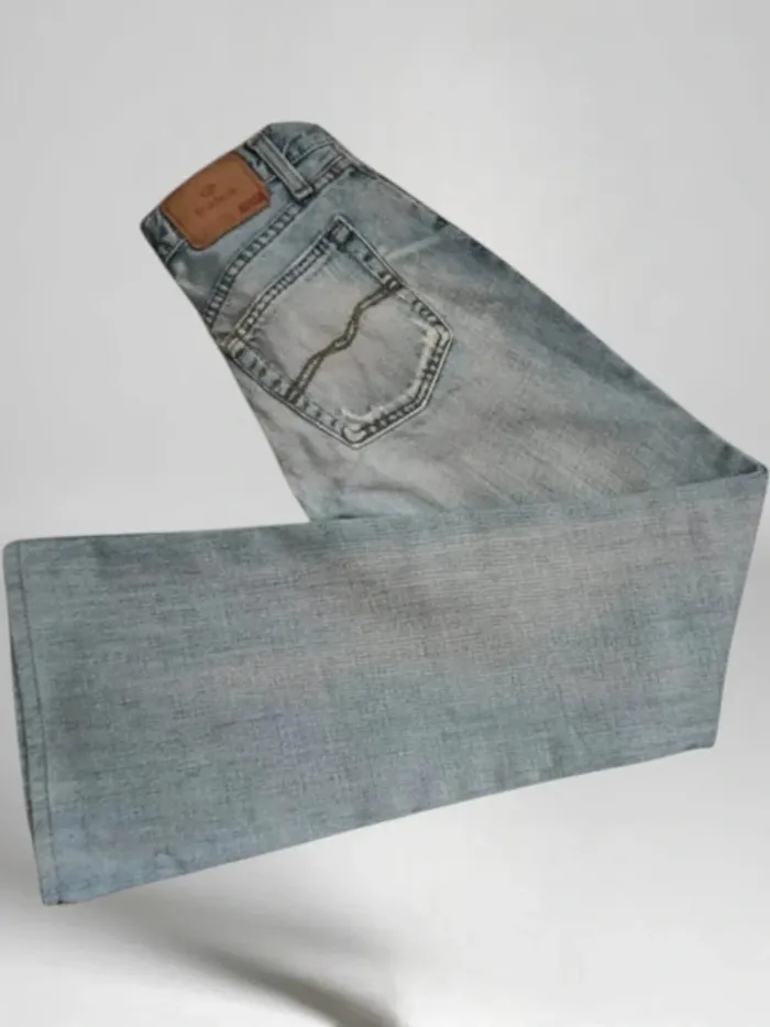 Jean vintage y2k SALSA ,coupe flare ,taille basse ,100 % coton - photo numéro 9