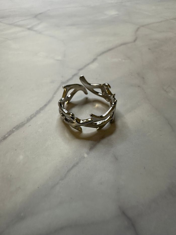 Bague argentée homme