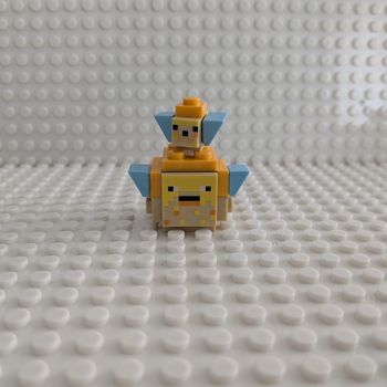 Figurines Minecraft : Abeille + bébé abeille, style LEGO