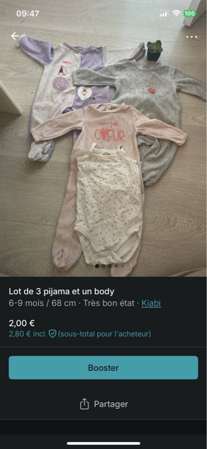 Lot de vêtements bébé 6 mois - photo numéro 7