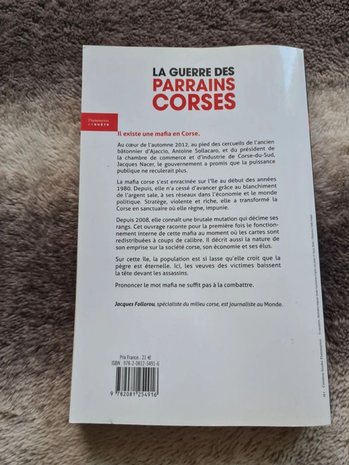 Livre la guerre des parrains corses - photo numéro 2