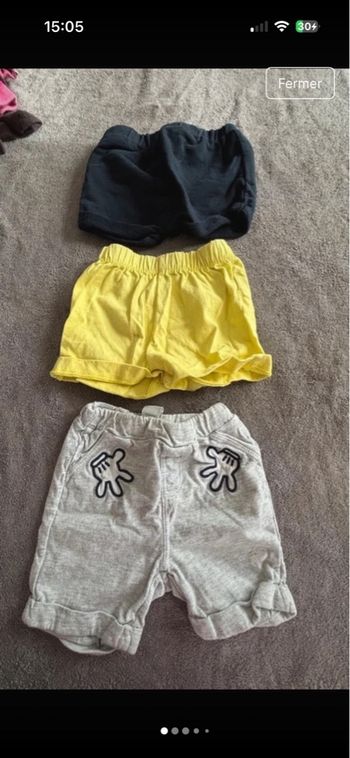 Lot de 3 shorts 