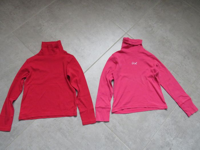 2 sous pull/col roulé fille 10 ans decathlon et tape à l'oeil