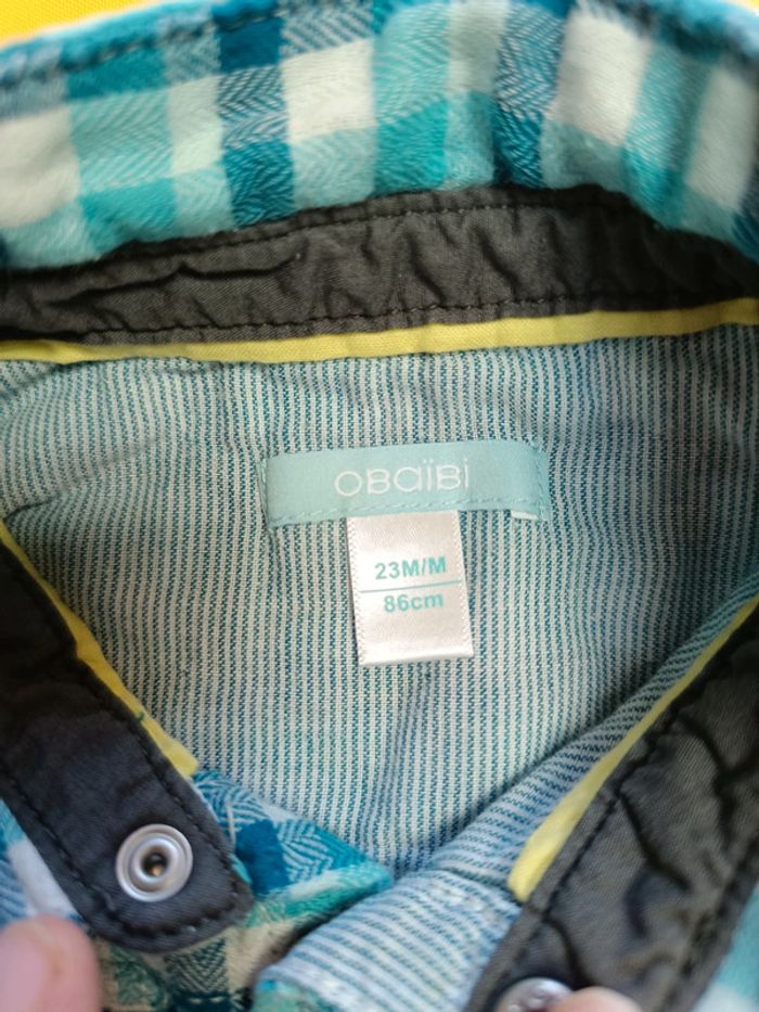 Ensemble pantalon doublé et chemise épaisse Obaïbi 23 mois 86 cm - photo numéro 7