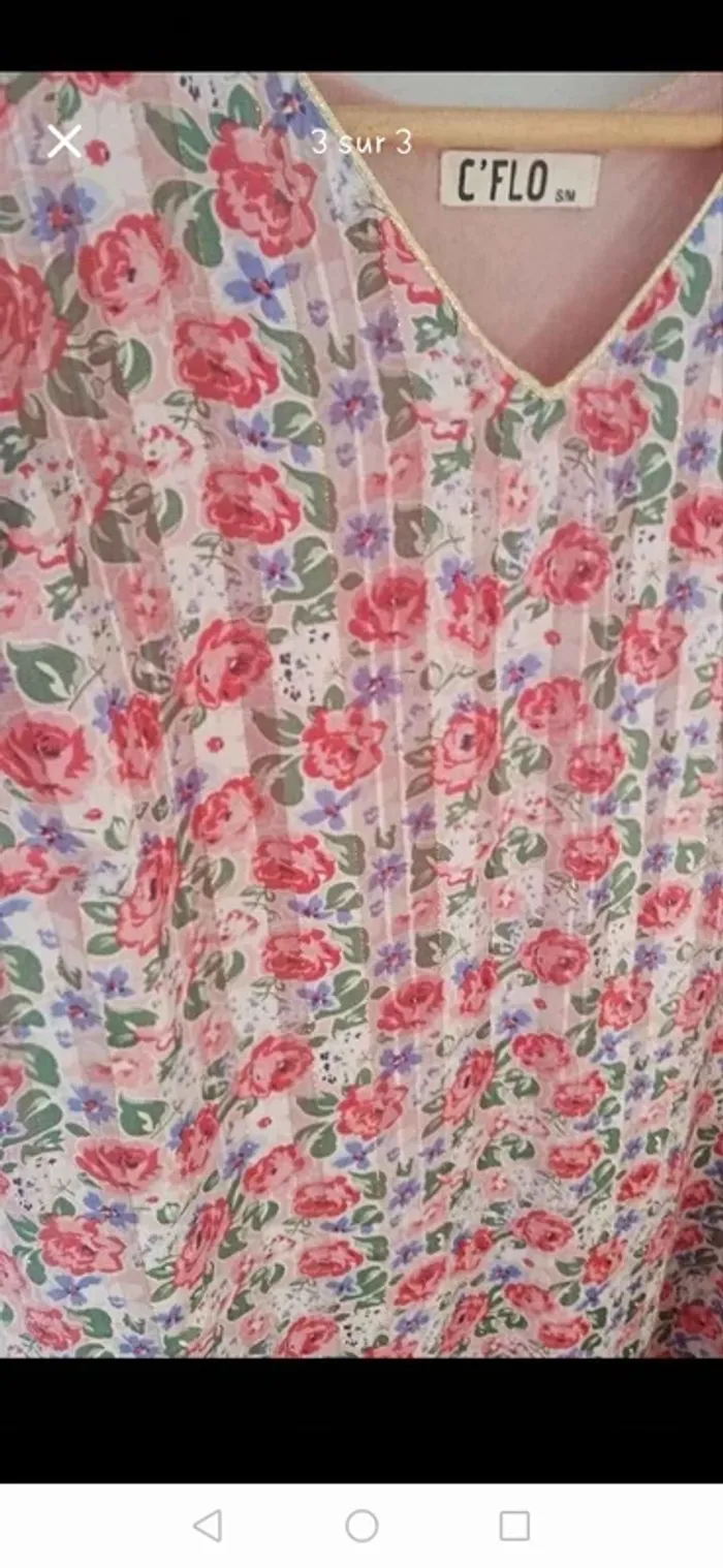 Robe à fleurs été S-M