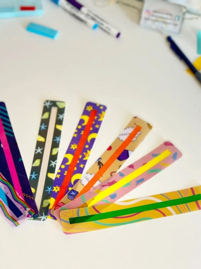 lot de 8 réglettes de lecture Accompagne votre enfant Motif Fille - photo numéro 3
