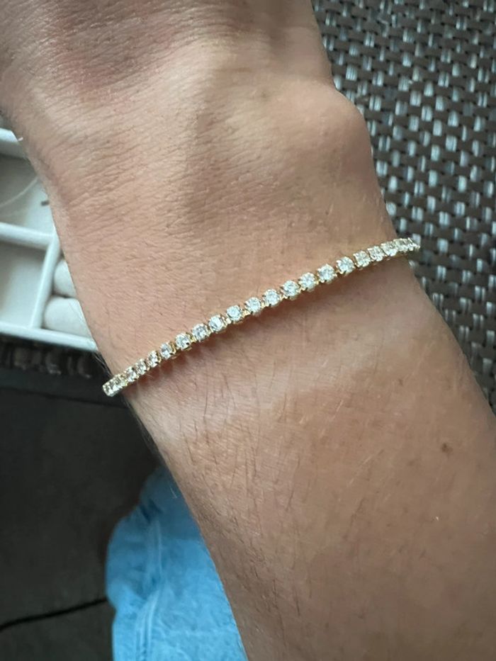 Bracelet tennis acier inoxydable - photo numéro 5