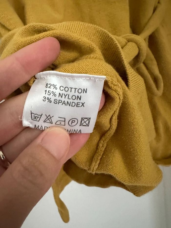 Cache cœur jaune taille L - photo numéro 3