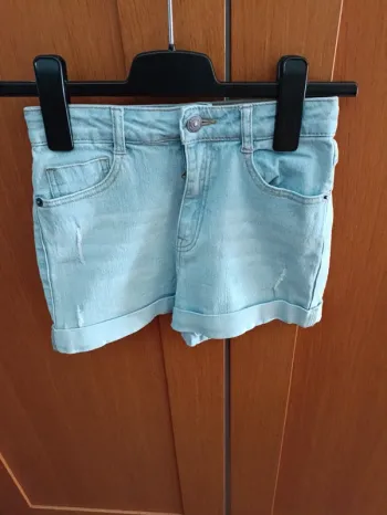 Short en jean fille