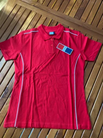 Polo femme rouge 40