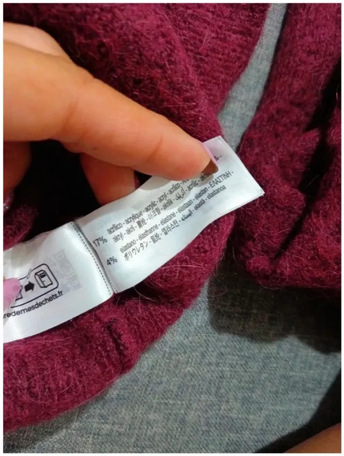 C43 pull violet Zara M - photo numéro 4