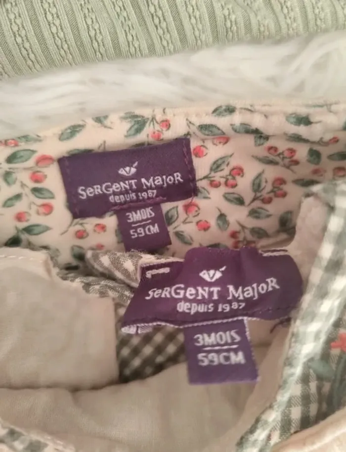 Ensemble complet 5 pièces sergent major fille 3 mois 🎀 - photo numéro 13
