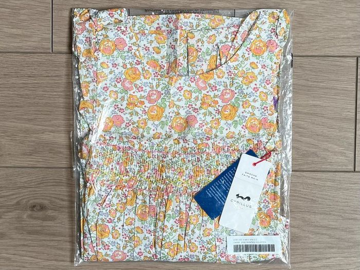 Robe de cérémonie Jade en Liberty Felicité jaune Cyrillus T-12 ans - photo numéro 3