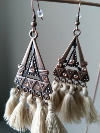 Boucles d'oreilles bohème pompoms