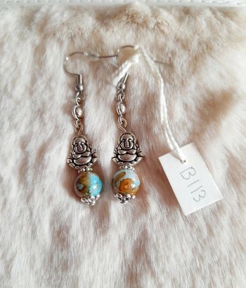 Boucles d'oreilles bouddha