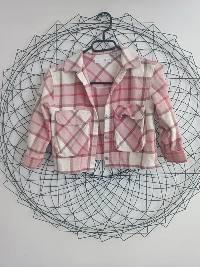 Surchemise a carreaux Zara 116cm - photo numéro 2
