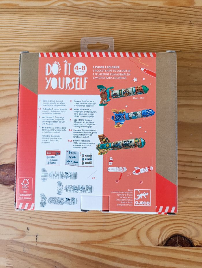 Jeu créatif DJECO - 3 avions à colorier - photo numéro 2