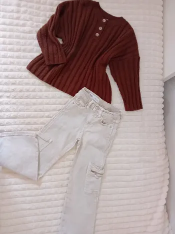 Ensemble fille pull +cargo 6ans Zara 🤎🌼
