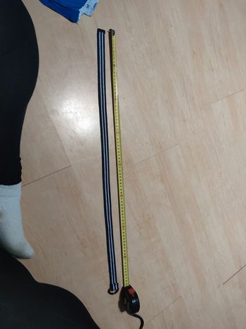 Ceinture marine blanche 80 cm