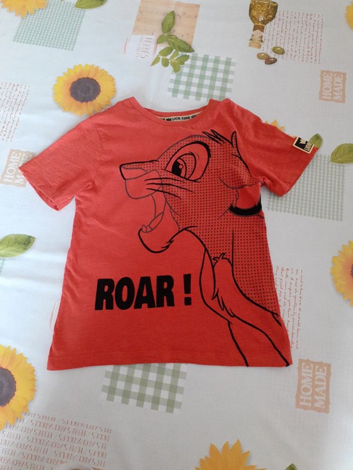 Tee-shirt manches courtes le roi lion