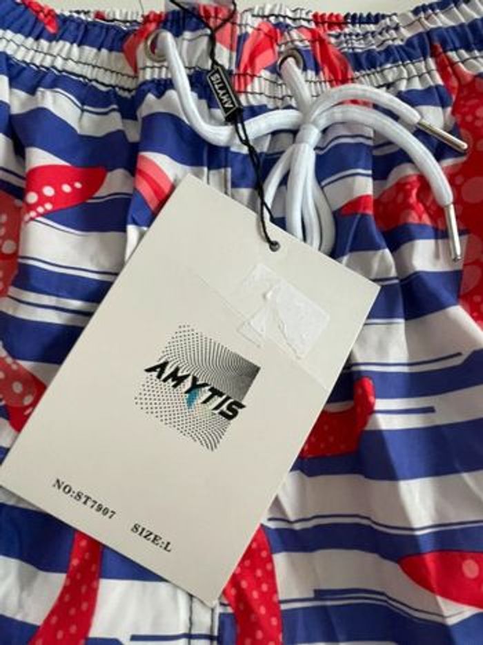 Short de bain étoiles de mer homme L neuf amytis - photo numéro 4