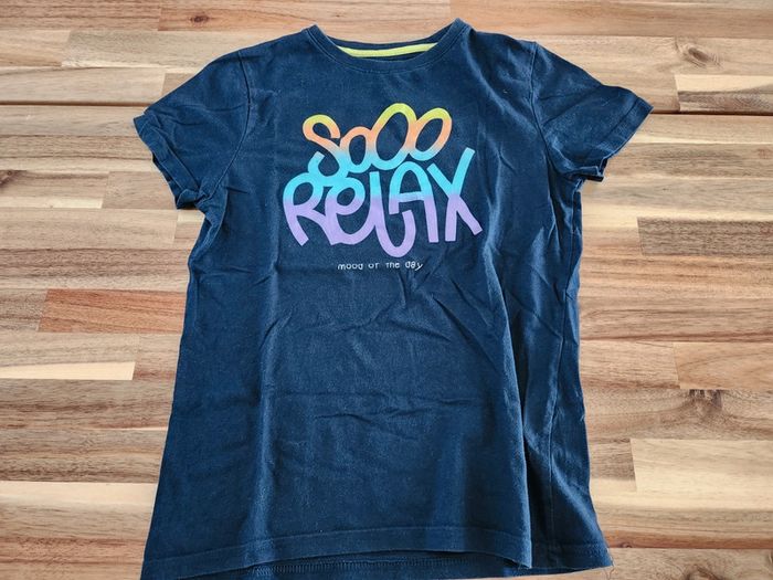 Tee-shirt bleu marine cool inscription Kiabi