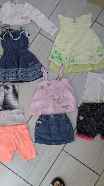 Lot  été fille 12 mois