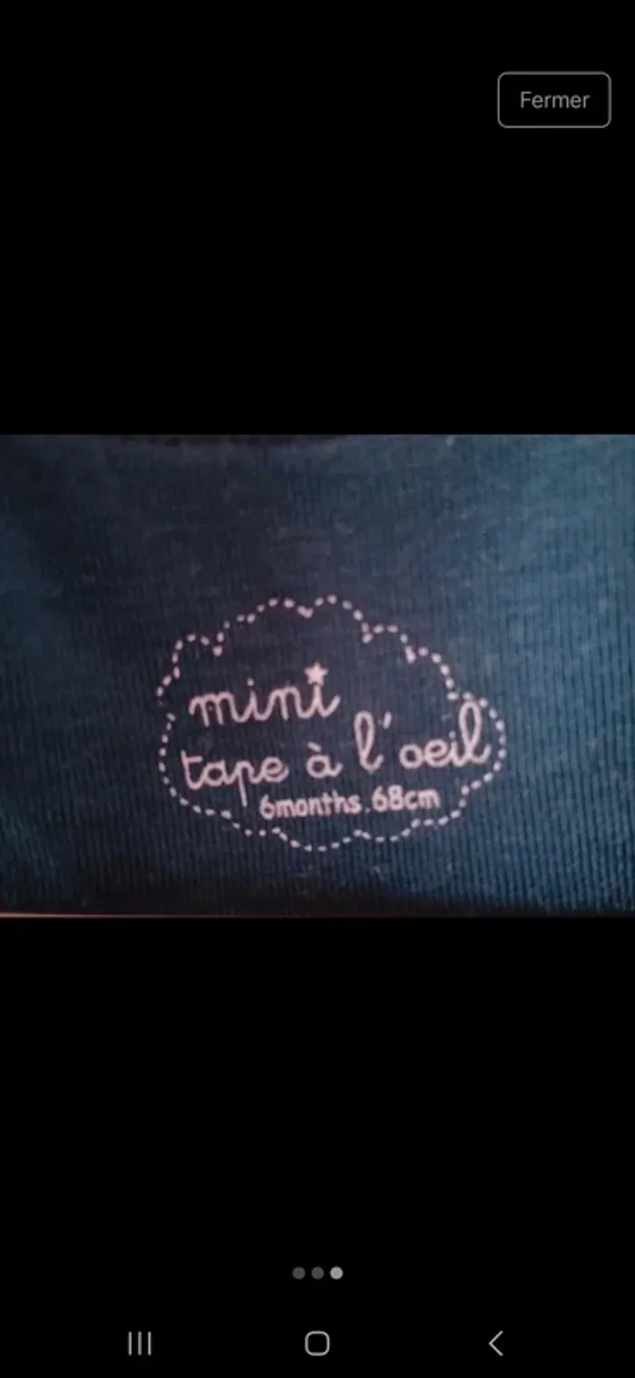 Ensemble bébé  fille taille 6 mois - photo numéro 3