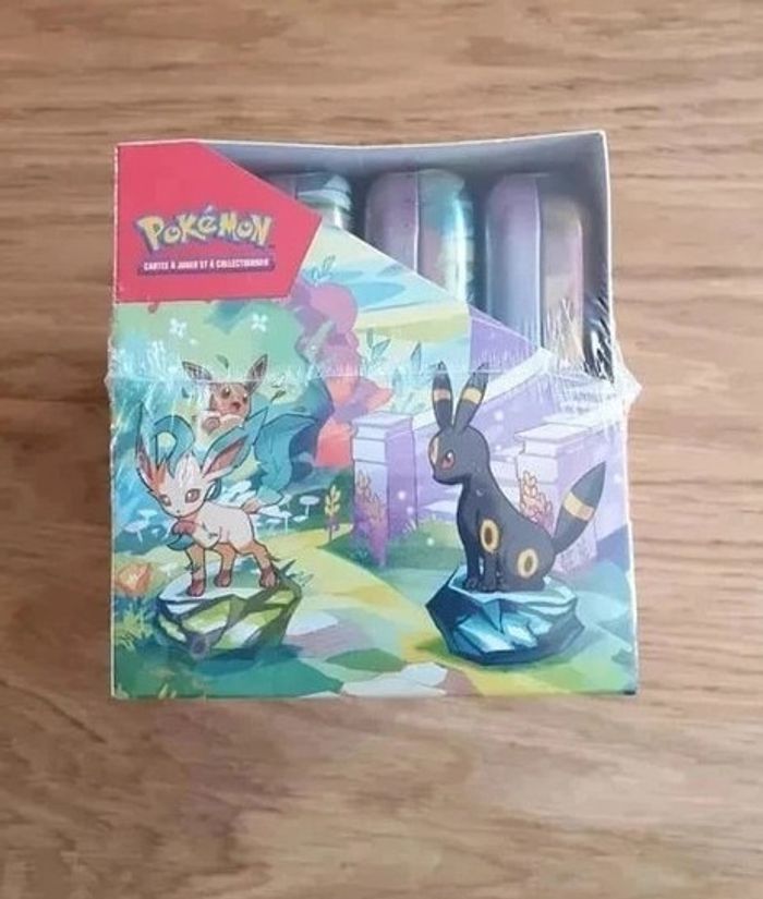 Display pokémon Mini Tin évolutions prismatiques EV8.5 8.5 Neuf scellé Fr - photo numéro 4