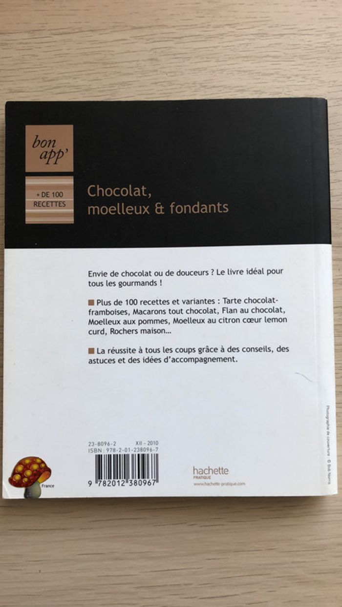 Chocolat, moelleux et fondants recettes Hachette - photo numéro 2