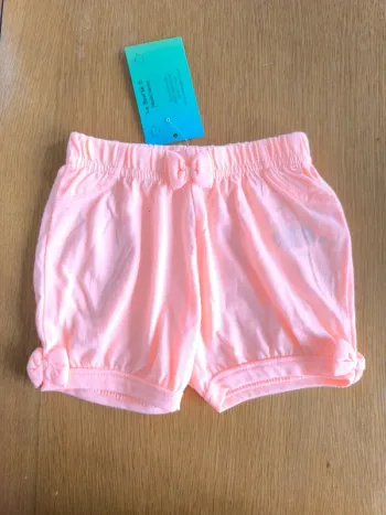 318586 short rose fille 12 mois u tout petits