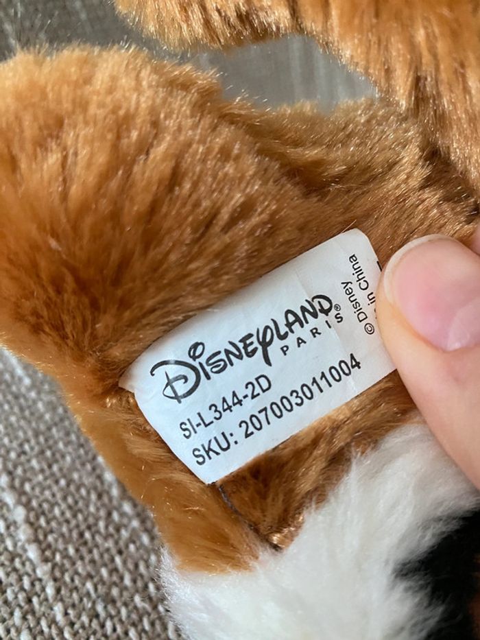 Peluche doudou 20cm Disney Disneyland écureuil marron tic et tac très bon état - photo numéro 4