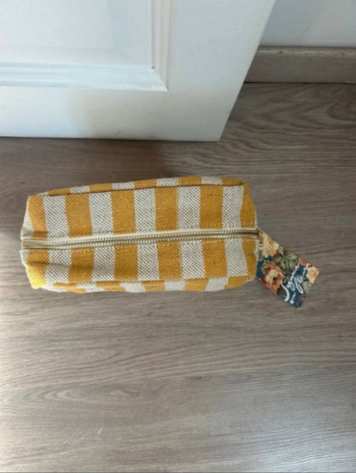 Trousse / Pochette Sezane Jute Rayée - photo numéro 3