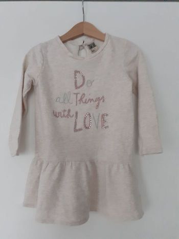 Robe fille crème 4 ans Tape à l'œil