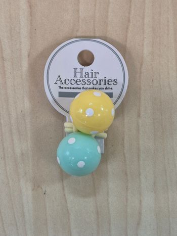 Élastique cheveux boules à pois à l'unité
