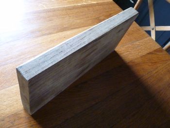 Planche chêne bois massif dessous de table, planche a decouper TBE