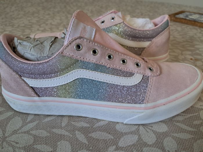 Vans rose paillettes  arc-en-ciel  taille 38 🌈 - photo numéro 2