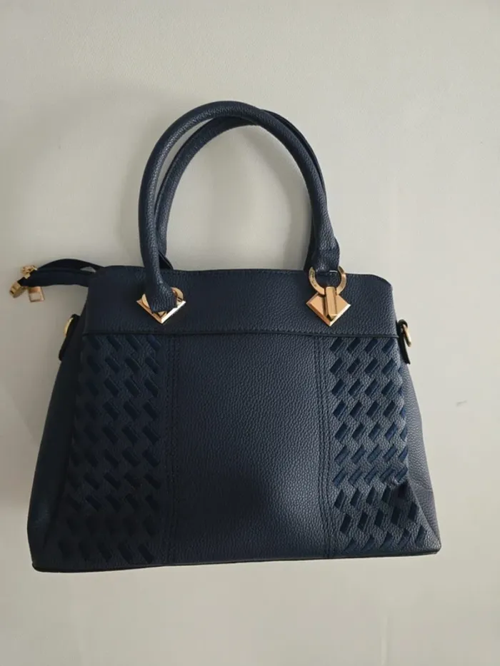 Sac à main bleu marine