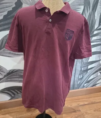 Polo bordeaux taille l