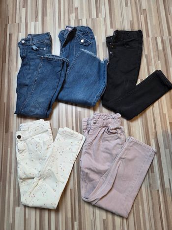Lot 5 jeans 9 ans fille