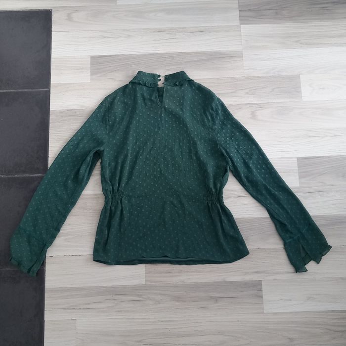 Chemisier femme vert à manches longues Tex taille 38 - photo numéro 8